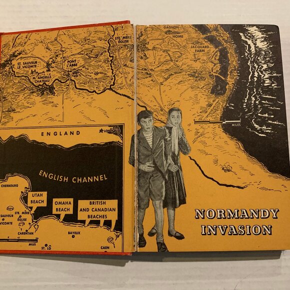 We Were There at the Normandy Invasion - Clayton Knight - Vintage Kids Hardcover - Picture 4 of 5